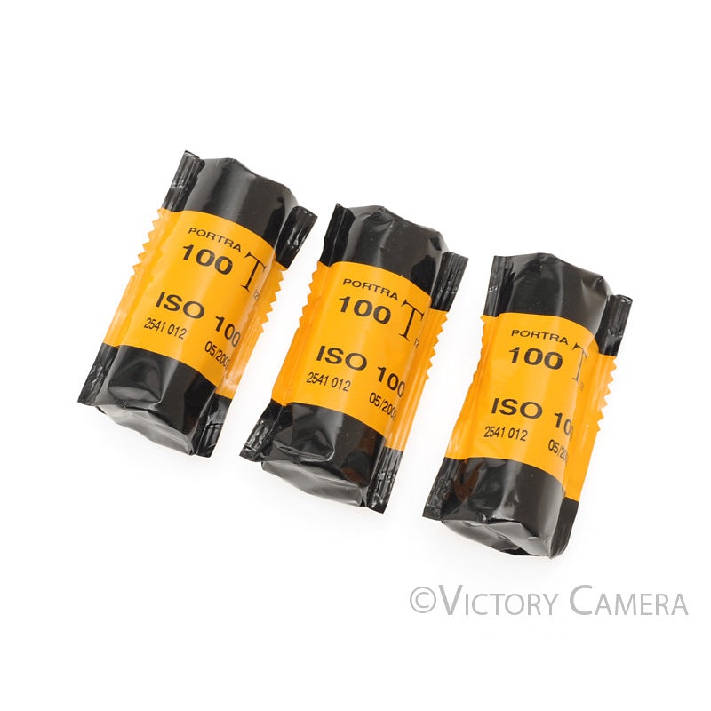3x Portra 100T Medium Format 120 Film -Exp. 05/2002- [AS-IS]