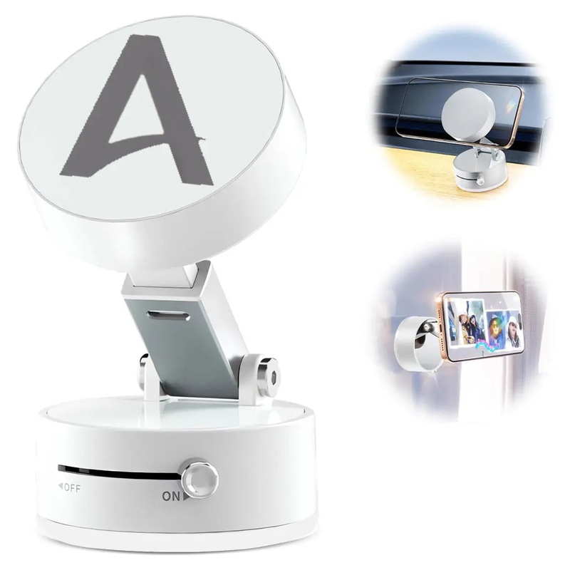 Avangarde Premium Foldable Magsafe Car Phone HolderAM-01(White)