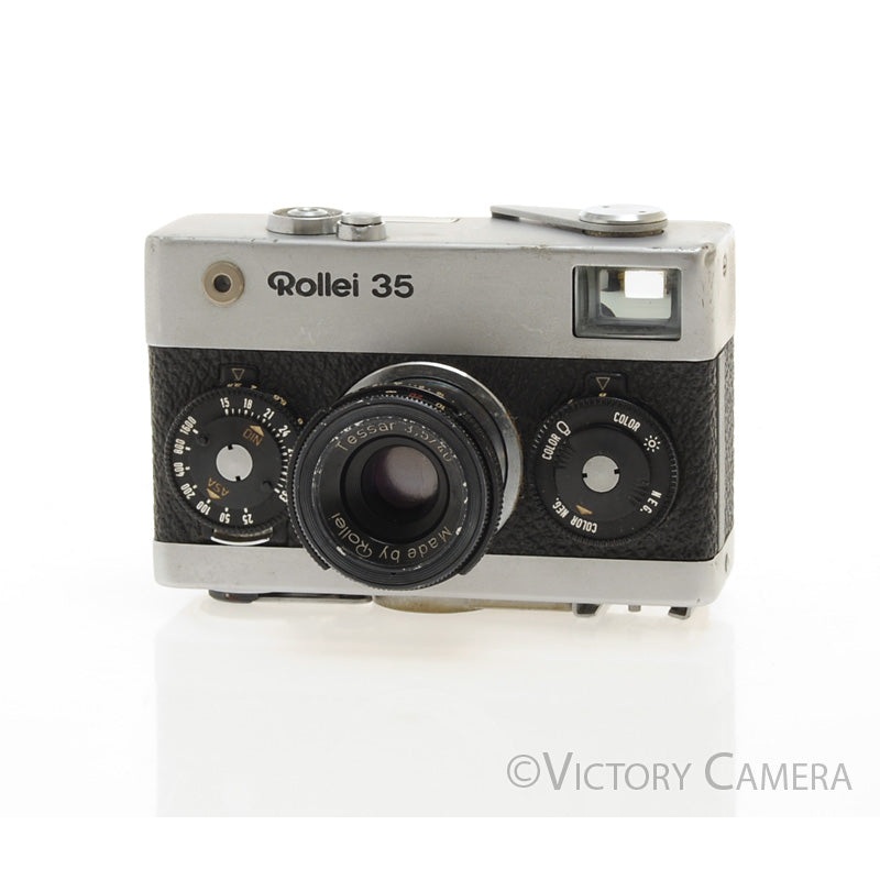 Rollei 35 40mm f3.5 Zeiss Tessar Chrome Camera -No Meter- [GOOD]