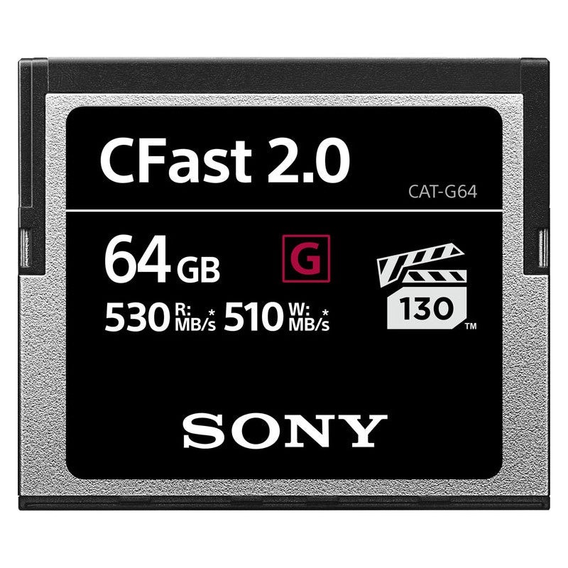 Sony G-Series CFAST 2.0 64GB 530MB/s – CAT-G64