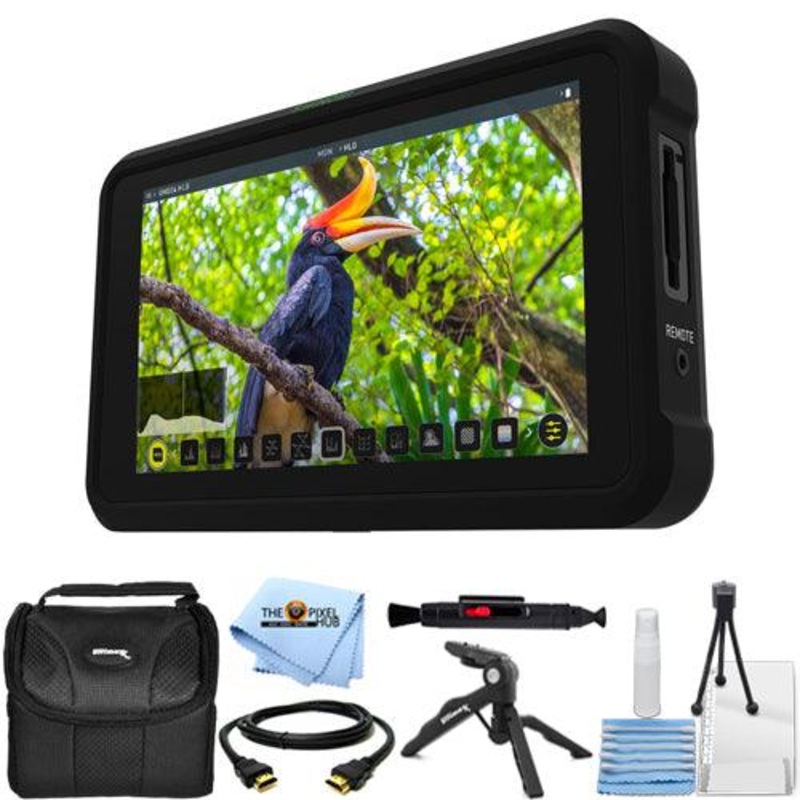 Atomos Shinobi 5.2″ 4K HDMI Monitor ATOMSHBH01 + Gadget Bag + HDMI Cable Bundle