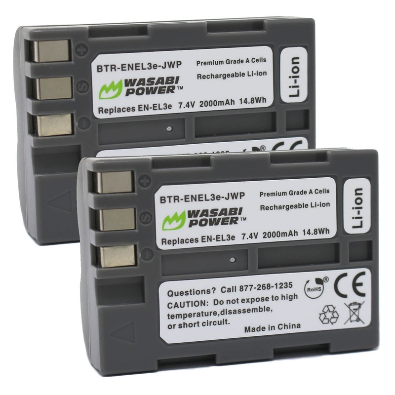Nikon EN-EL3e Battery (2-Pack) by Wasabi Power