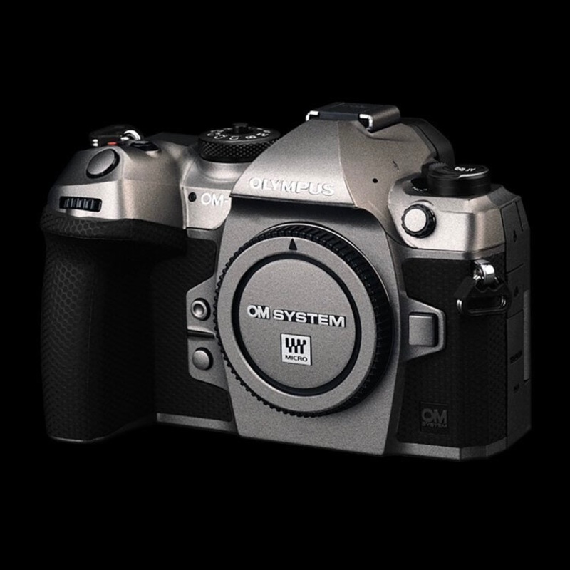 OLYMPUS OM SYSTEM OM-1 MK1 and Mk2 Camera Skin Brushed Black