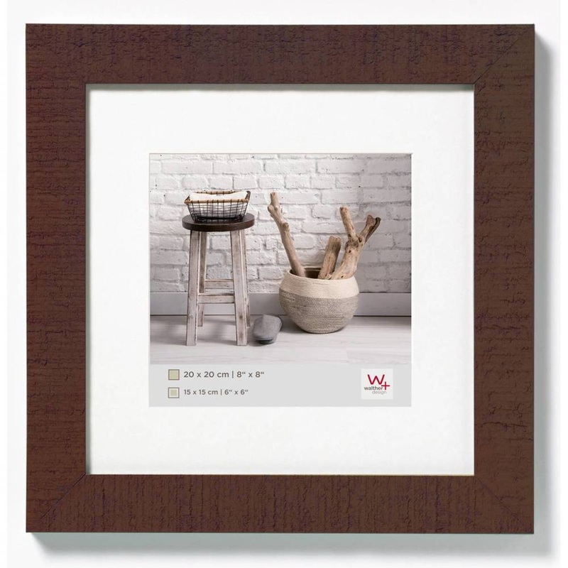 Walther Home Wooden Picture Frame – 8×8 inch – (Insert 5×5 inch) Walnut