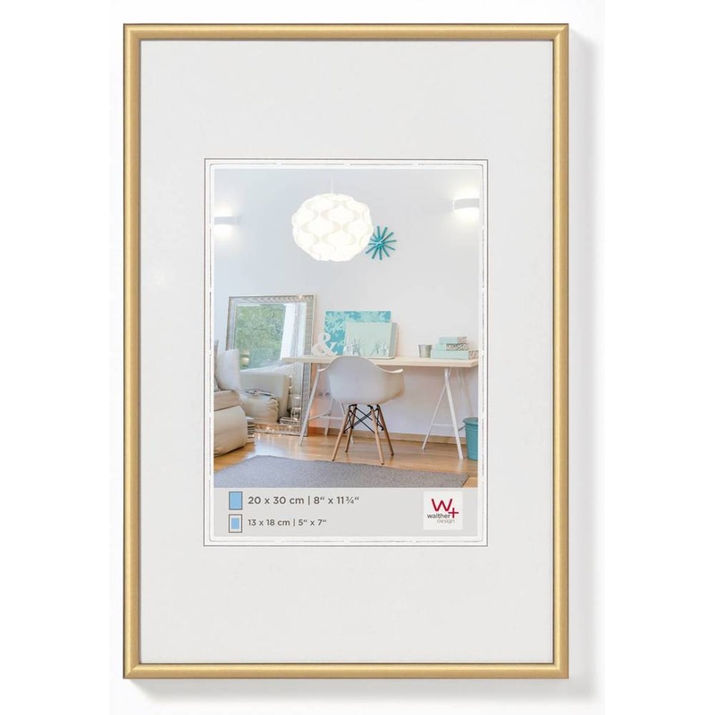 Walther New Lifestyle Photo Frame Gold 10×8 inch – (Insert 7×5 inch)