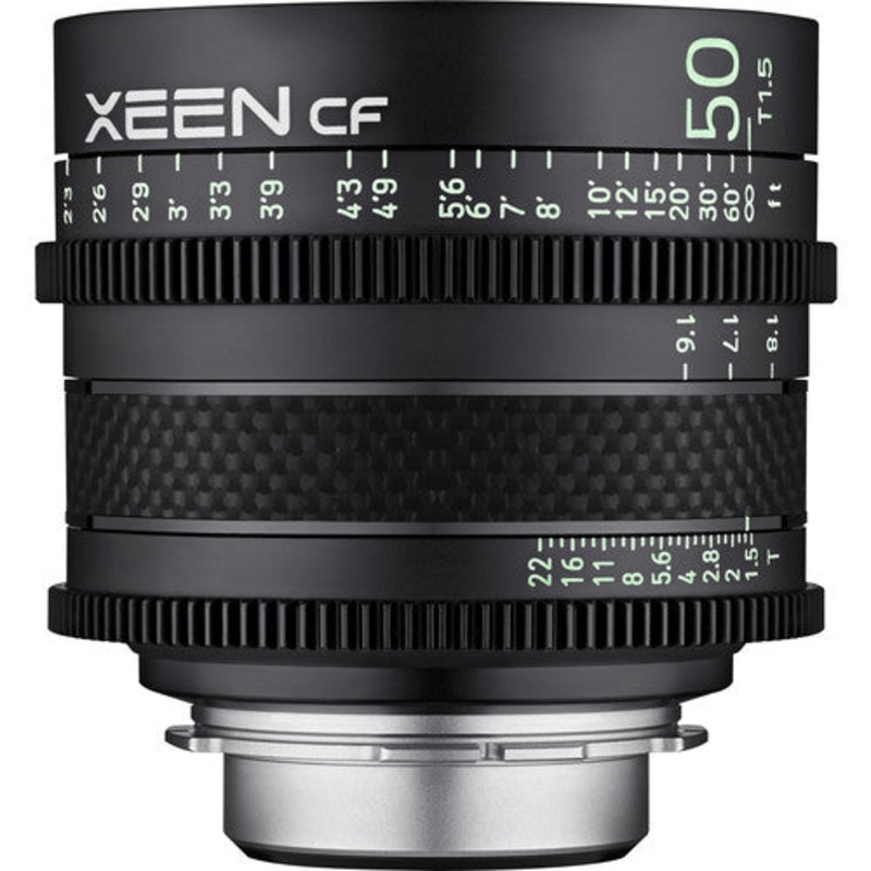 Objectif XEEN CF 50 mm  chelle en mtre T1.5 Pro Cine Monture FE 50mm