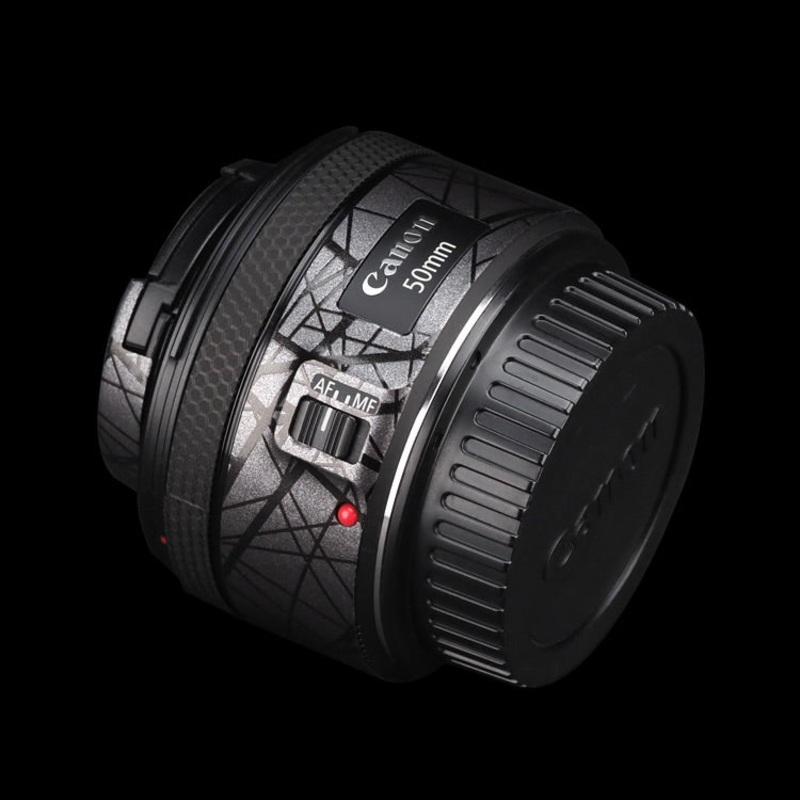 CANON EF 50mm F1.8 STM Lens Skin Brushed Black