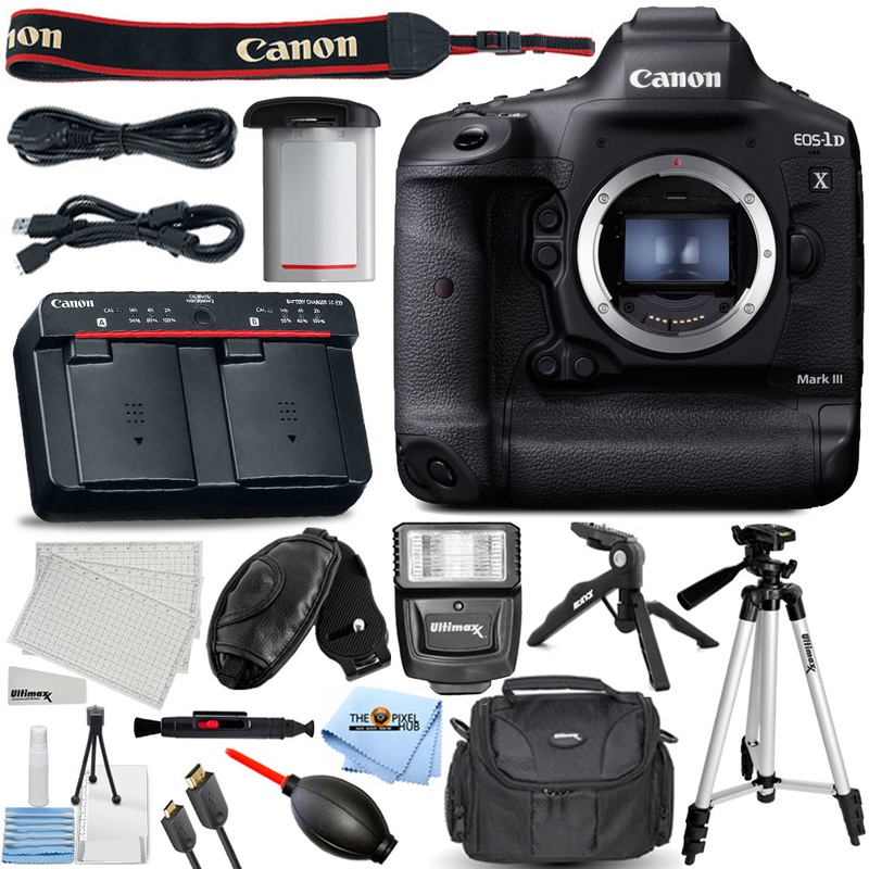 Canon EOS-1D X Mark III DSLR Camera (Body Only) 3829C005 – 14PC Accessory Bundle