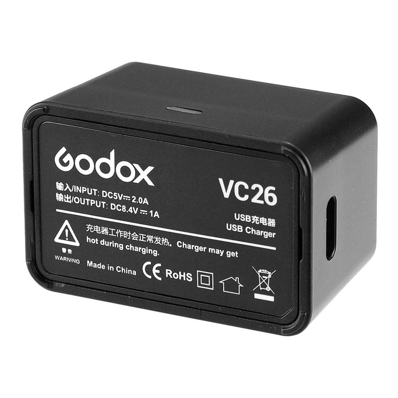 Cargador Godox VC26 para Batera VB26 del Flash V1
