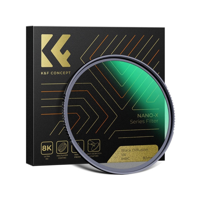 Filtro Black Mist K&F Concept 49mm WaterProof 28 Capas de Recubrimiento Nano-X