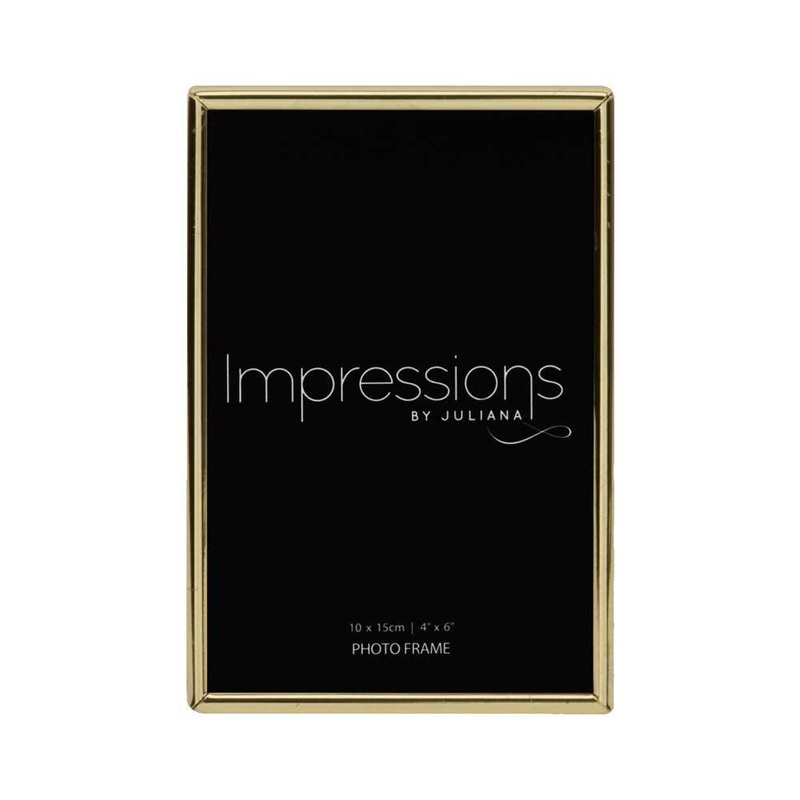 Impressions by Juliana | Brass Plated Photo Frame Collection | Thin Edged 7×5 Inch