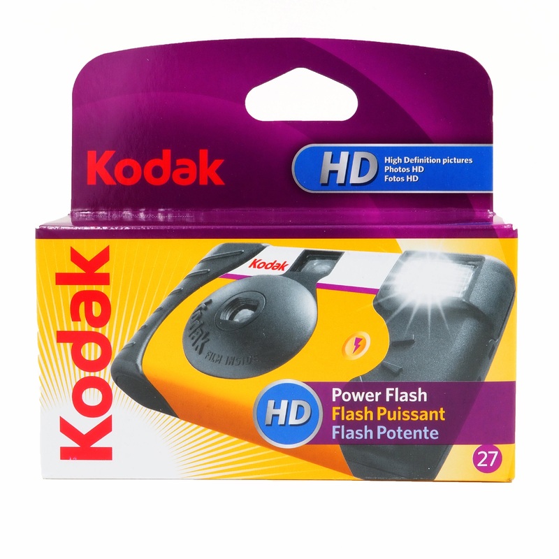 Kodak Power Flash 35mm One-Time-Use Disposable Camera – ISO-800, 27 Exp.