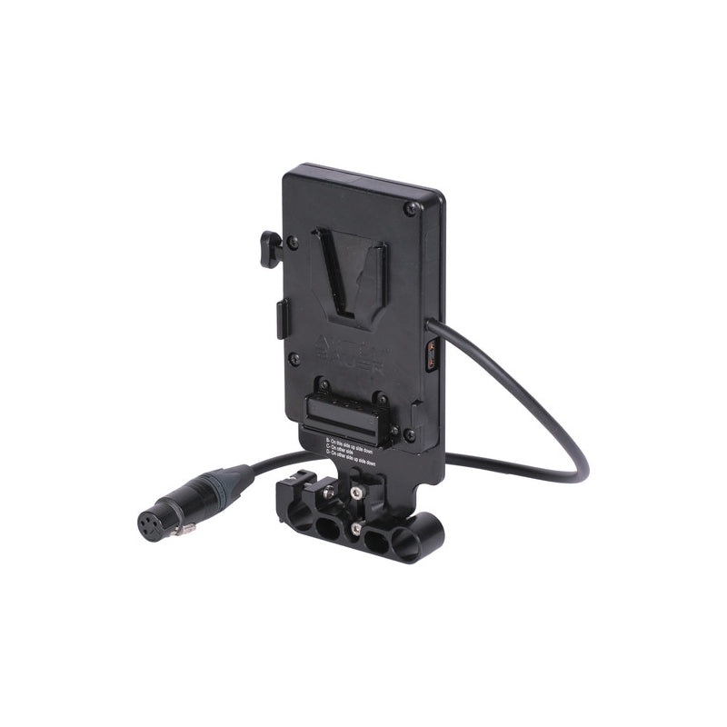 Plaque d’adaptation de batterie V-Lock avec connecteur XLR 4 broches