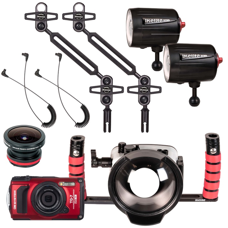 Underwater Housing, OM System Tough TG-7 Camera and Ecko Strobes Wide Angle Kit
