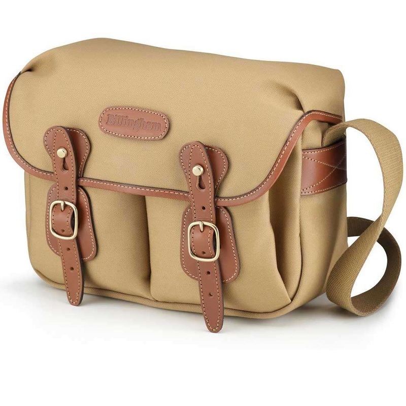 Billingham Hadley Small Shoulder Bag – Khaki Canvas Tan Leather