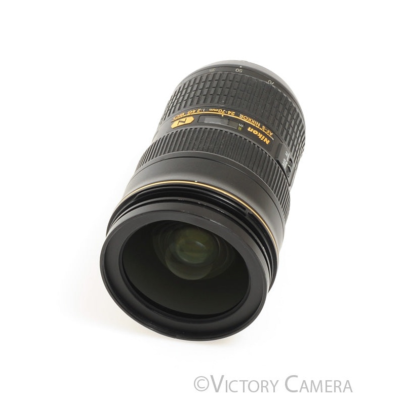 Nikon Nikkor AF-S 24-70mm f2.8 G ED N Zoom Lens w/ Case -Clean Glass- [EXC-]