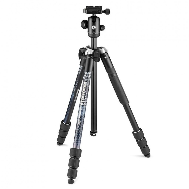 Tripie Manfrotto Element MII con Bluetooth de 4 Secciones Negro