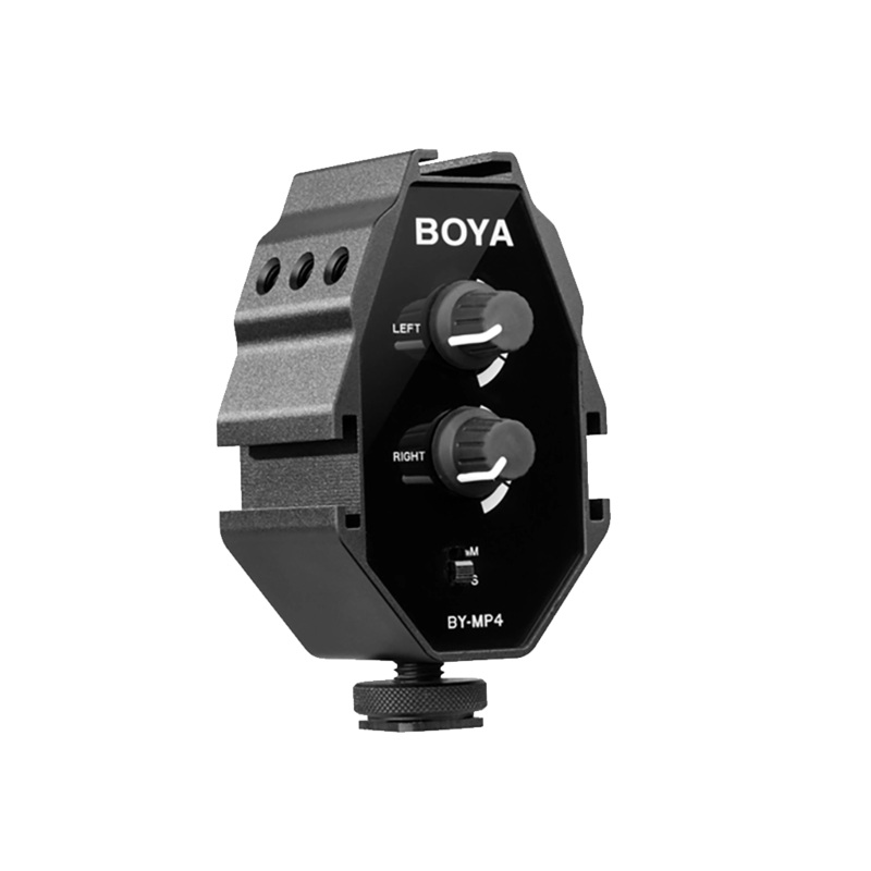 BOYA BY-MP4 2-Channel Audio Adapter for Smartphone, DSLR & Camcorder