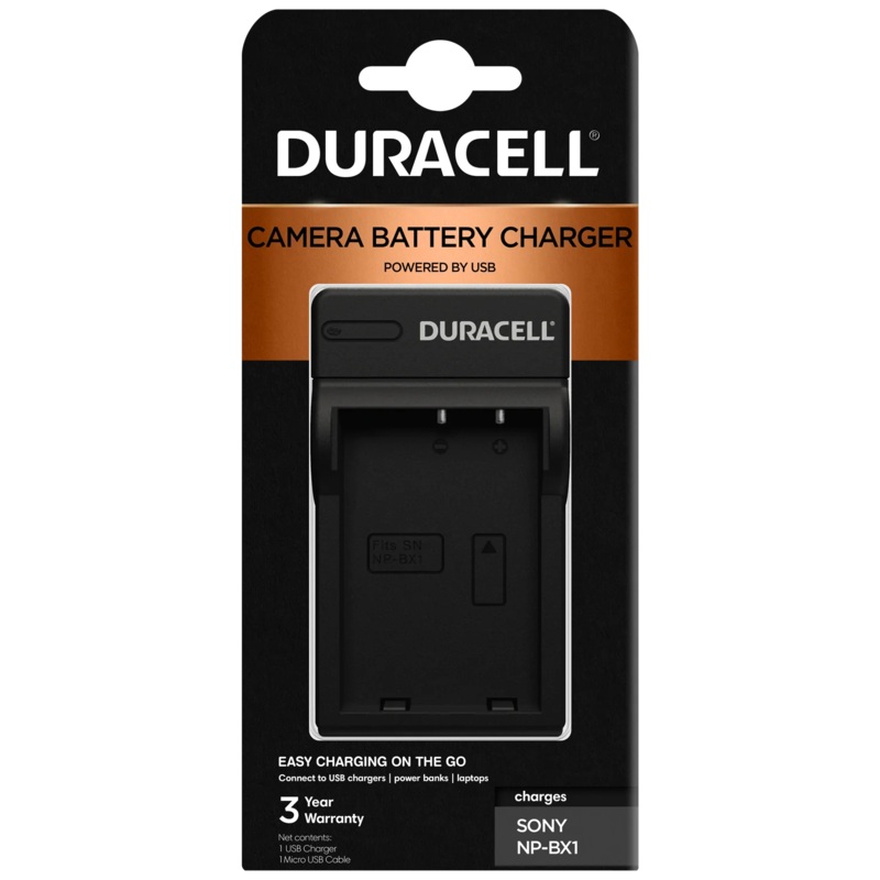 DURACELL USB BATTERY CHARGER – FOR SONY NP-BX1