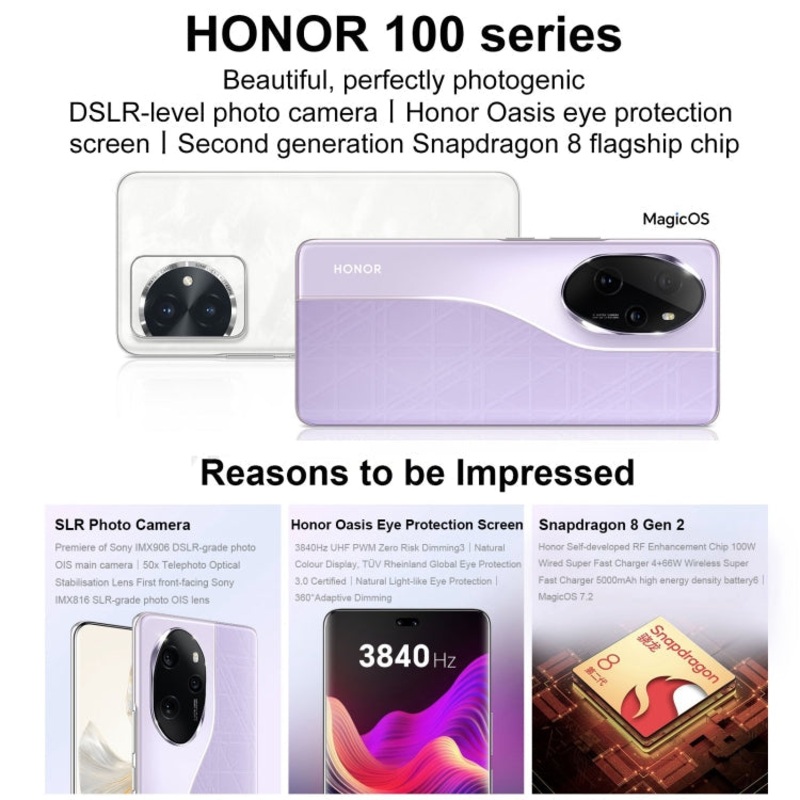Honor 100 Pro 5G MAA-AN10 16GB+256GB (China Version) Black