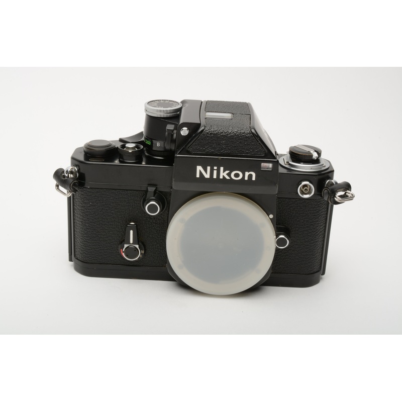 Nikon F2 35mm SLR Black body w/DP-1 finder, New seals, Great!