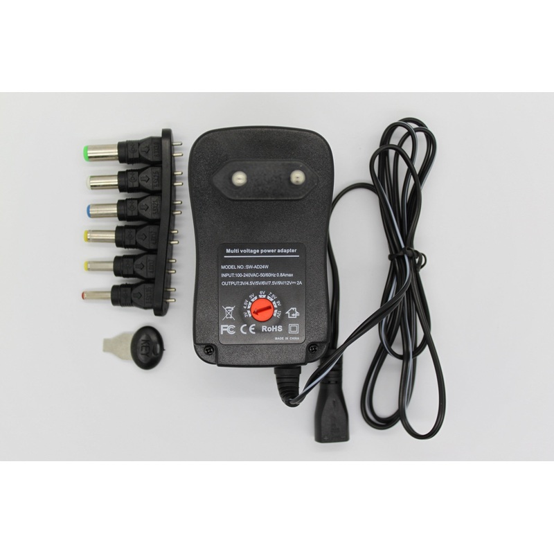 Switchmode Regulated PSU 3-12V DC Adapter
