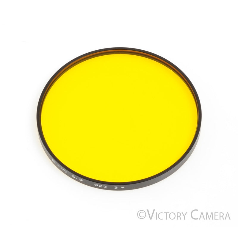 B+W Series 9 Dark Yellow Coated Filter 029 3x for Black & White [MINT]
