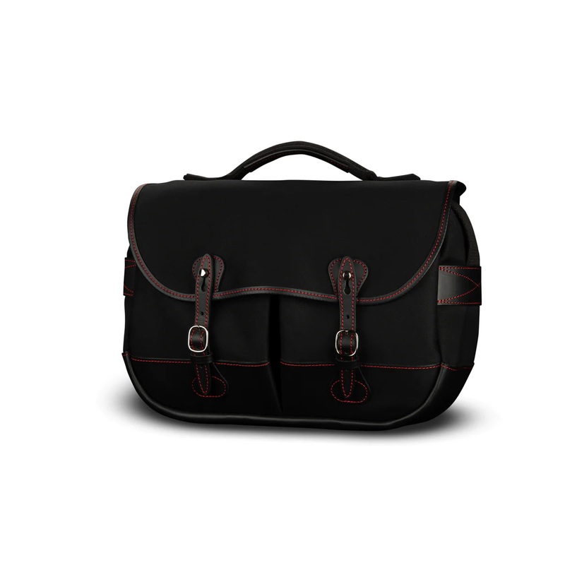 Billingham 50 Years Mini Eventer – Black/Black with Red Stitching Camera Bag