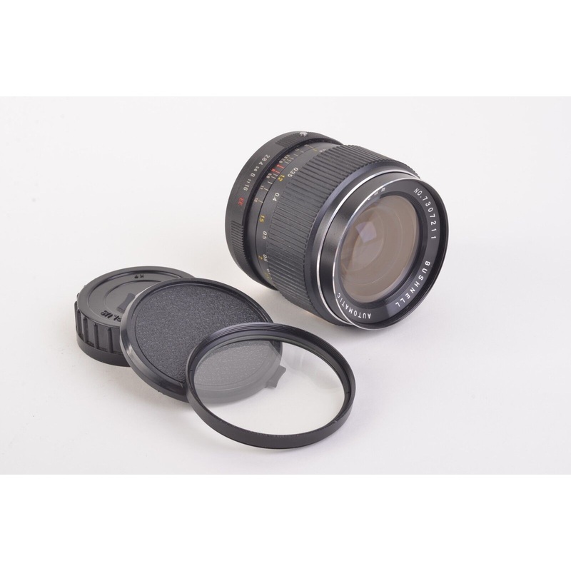 Bushnell 28mm F2.8 Wide Angle Lens Konica AR Mount, UV Filter, Caps