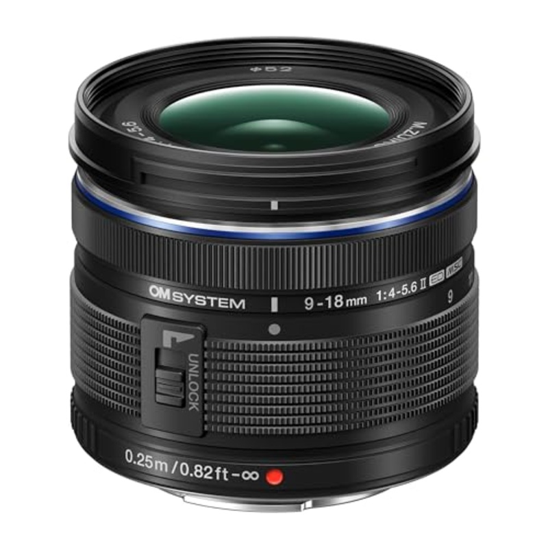 OM SYSTEM M.Zuiko Digital ED 9-18mm F/4-5.6 II Lens NEW TBC V335940BW000