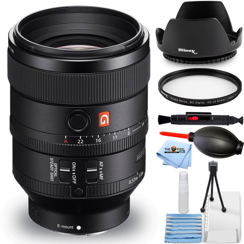 Sony FE 100mm f/2.8 STF GM OSS Lens SEL100F28GM – Essential UV Filter Bundle