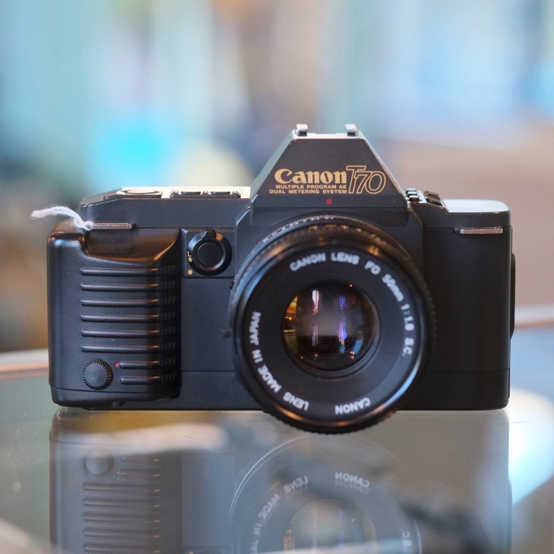 Canon T70 with 50mm f1.8 S.C