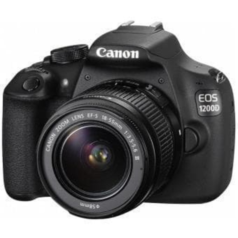 EOS 1200D SLR – Black + Canon Canon Zoom Lens EF-S 18-55mm f/3.5-5.6 III f/3.5-5.6