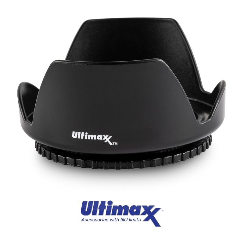 Hard Polaroid Tulip Camera Threaded Lens Hood 77mm (Prevents Lens Flare)
