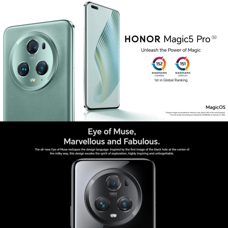 Honor Magic5 Pro 5G PGT-N19 Dual SIM 16GB+512GB (Global Version) Black