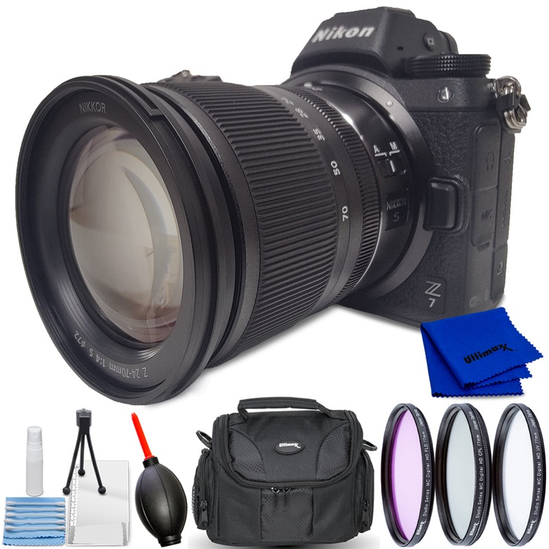 Nikon Z 7 Z7 Mirrorless Digital Camera with 24-70mm Lens – Video Grip Bundle