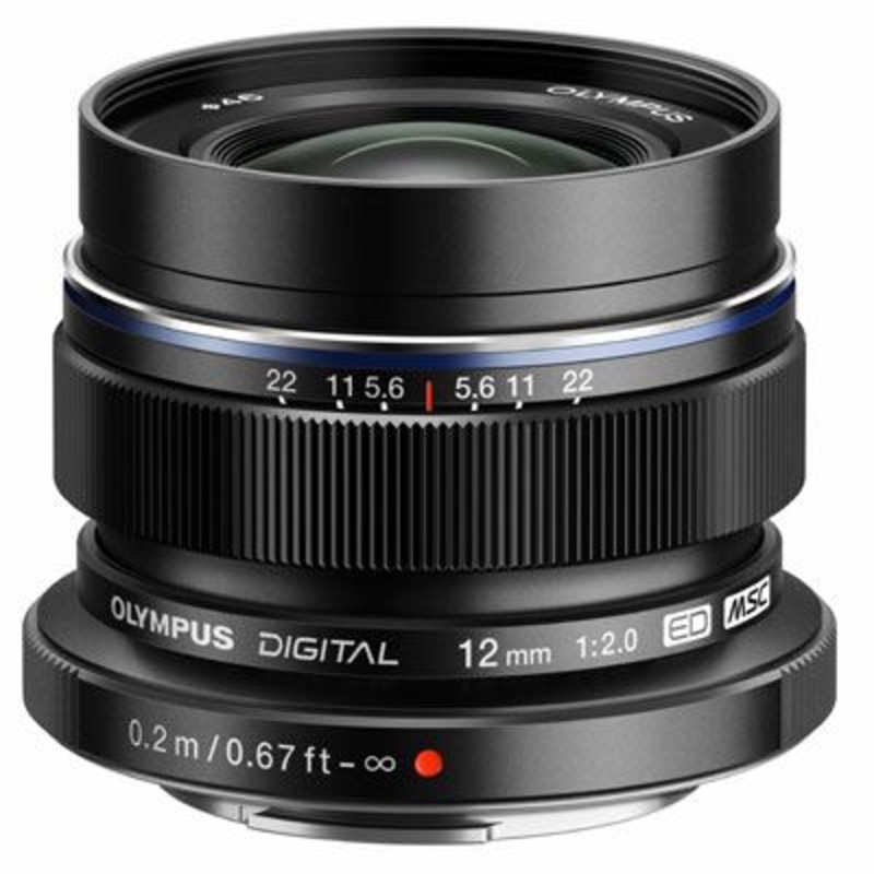 Olympus M.ZUIKO DIGITAL ED 12mm 1:2.0 Lens Black