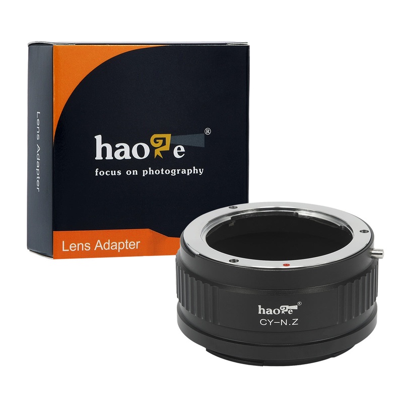Haoge Manual Lens Mount Adapter for Contax / Yashica C/Y CY mount Lens to Nikon Z Mount Camera Such as Z6 Z7