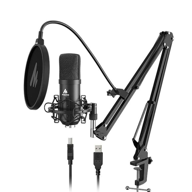Kit Micrfono Condensador Cardioide Maono AU-A04 con Chipset