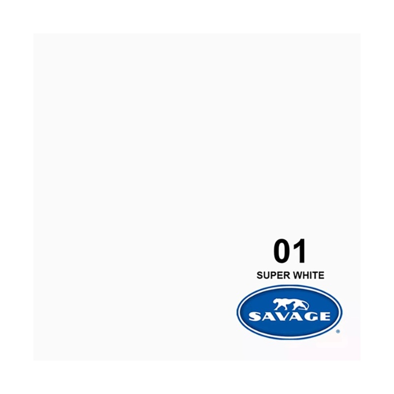Savage Background Paper Super White 01 (3.56m x 30m)