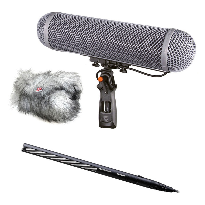 Sennheiser MKH 416 P48U Shot Gun Mic & Rycote Full Windjammer Kit WS4 – MKH-416-P48U-WS4
