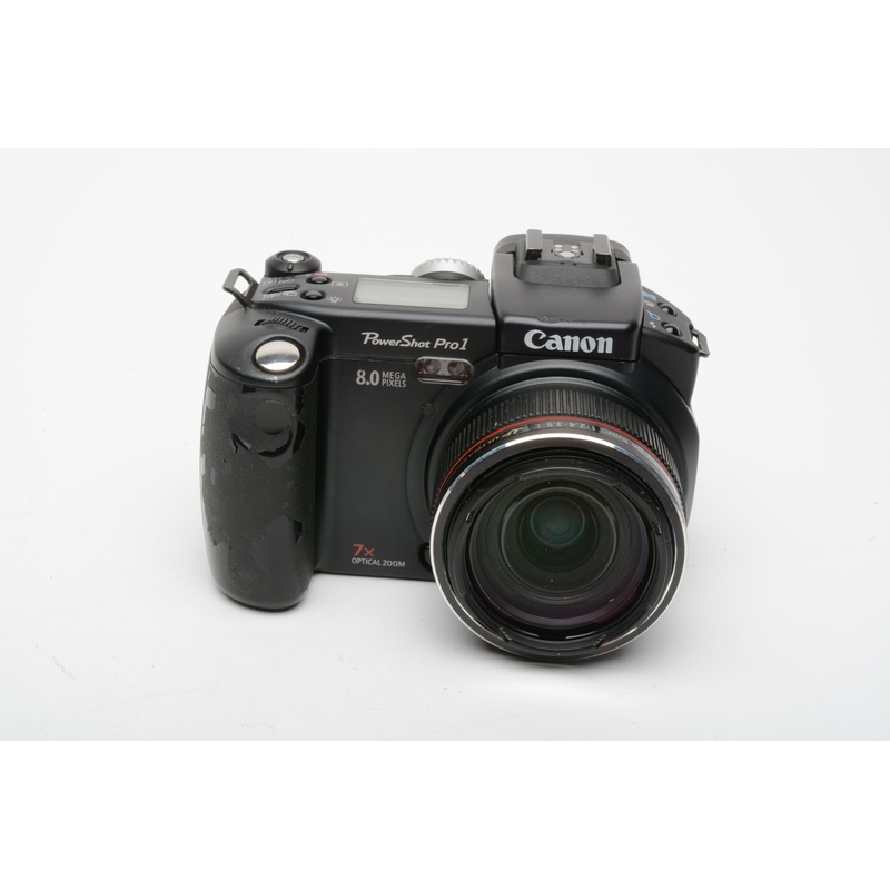 Canon Powershot Pro 1 8MP Digital Point&Shoot w/2batts, charger, strap, Tested