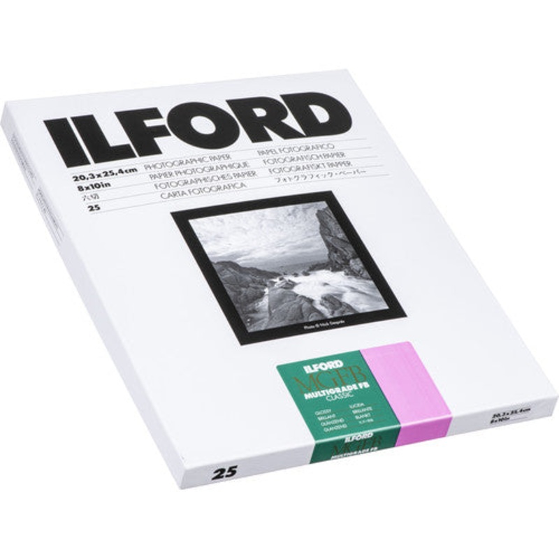 ILFORD FB PHOTO PAPER (8X10, 25 SHEETS) – GLOSSY