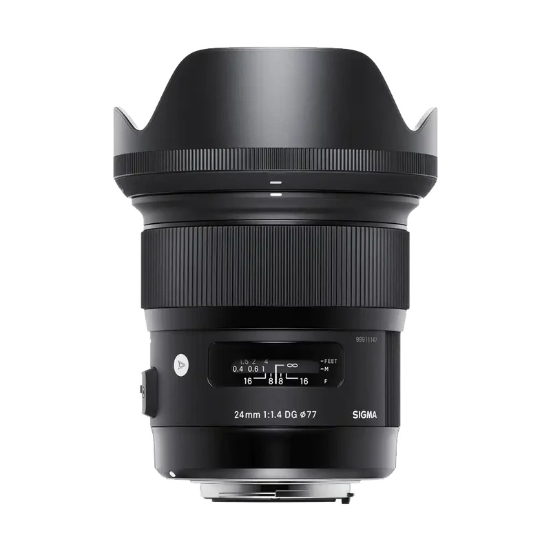 Sigma 24mm f/1.4 DG HSM Art Lens for Canon EF Rental – From R440 P/DAY