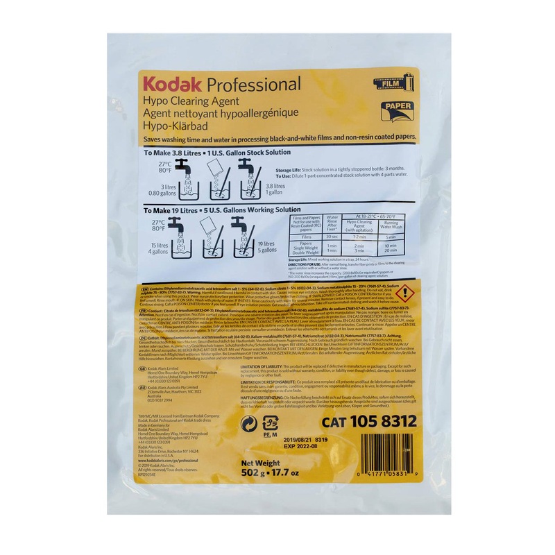 Kodak Professional Hypo Clearing Agent – Makes 5 Gallons