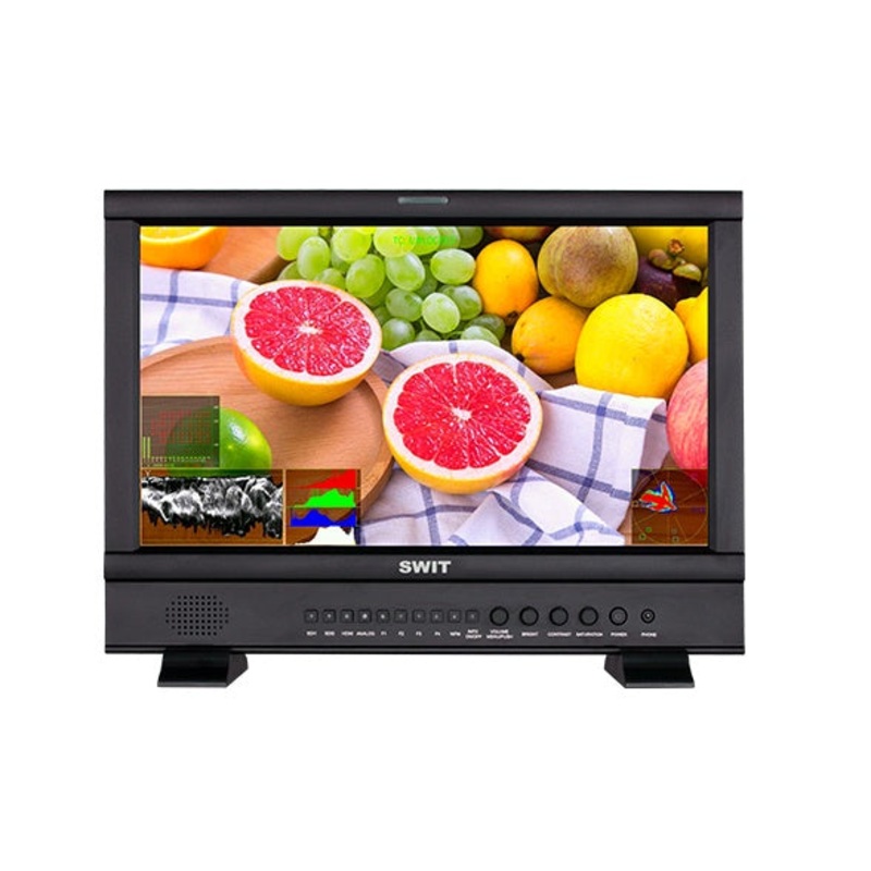 SWIT S-1173FA/S 17″ WAVEFORM 2K/3G/HD/SD-SDI/HDMI, 1920*1080,including desktop stand, TSL UMD