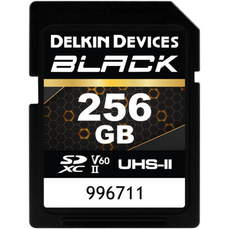 Delkin Devices BLACK UHS-II Rugged SD Card – 256gb