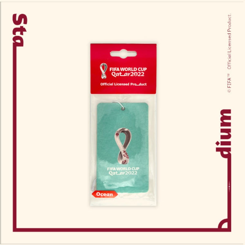Fifa World Cup Qatar 2022 Ocean Car Scent Paper Air Freshener Goal – Turquoise-1505-010TR