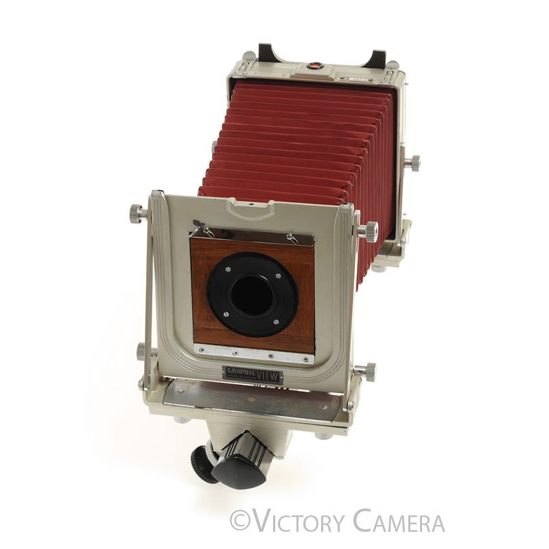 Graflex Graphic View 4×5 Large Format Rail Camera w/ #0 Lens Board  [GOOD]