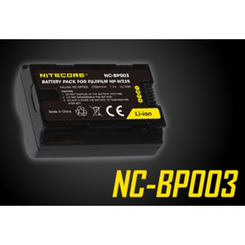 NITECORE NC-BP003 CAMERA BATTERY COMPATIBLE WITH FUJIFILM NP-W235